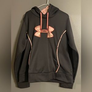 Under Armour black hoodie with pink camo accents